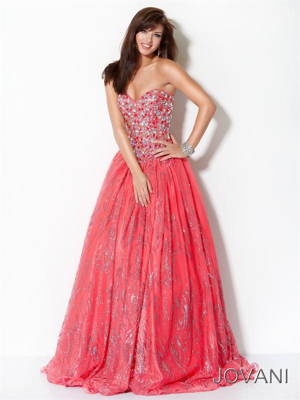 Vestidos Largos de Fiesta de Color Coral 17