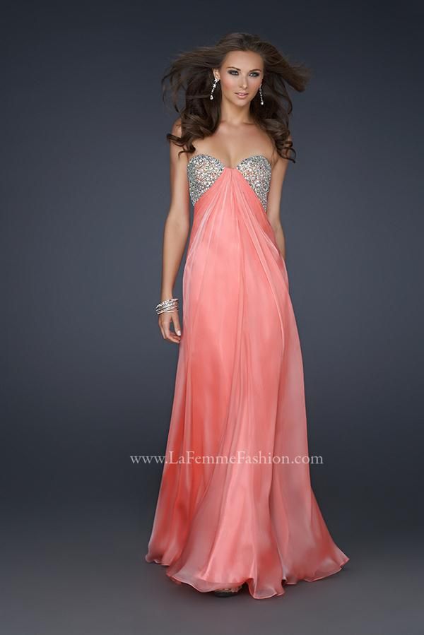 Vestidos Largos de Fiesta de Color Coral 6