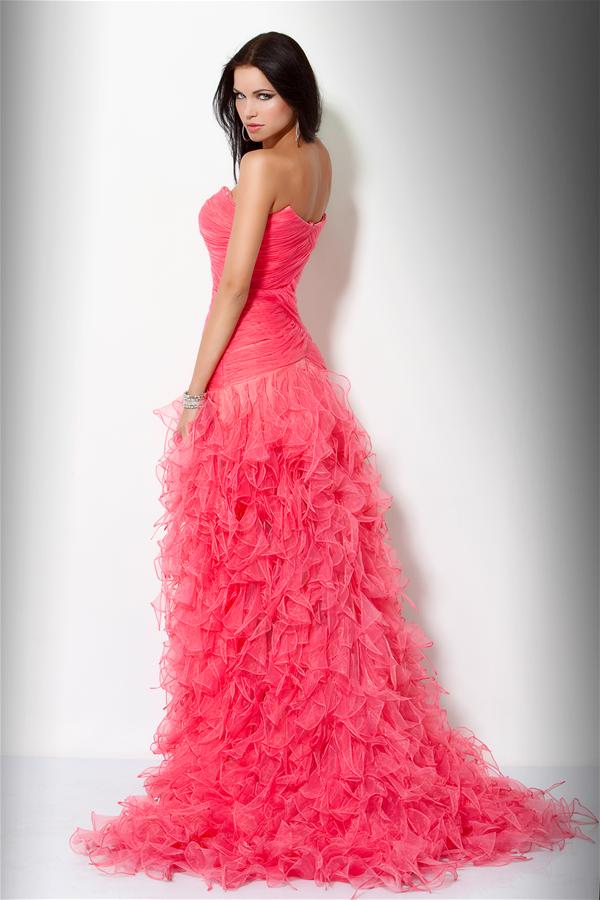 Vestidos Largos de Fiesta de Color Coral 7
