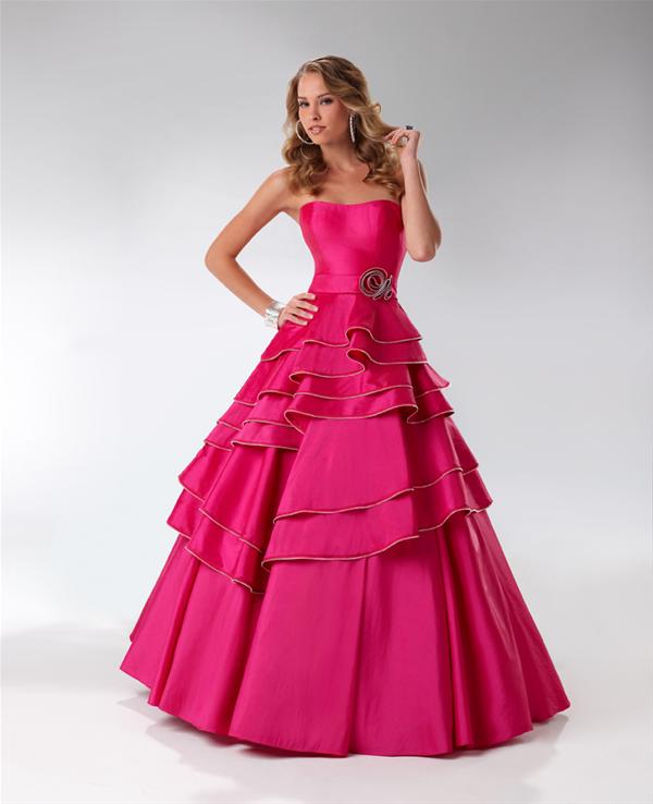 Vestidos de Fiesta Largos de color Fucsia 11