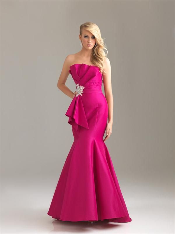 Vestidos de Fiesta Largos de color Fucsia 14