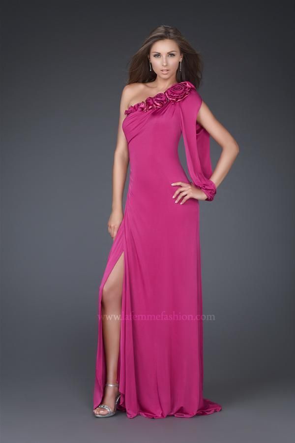 Vestidos de Fiesta Largos de color Fucsia 7
