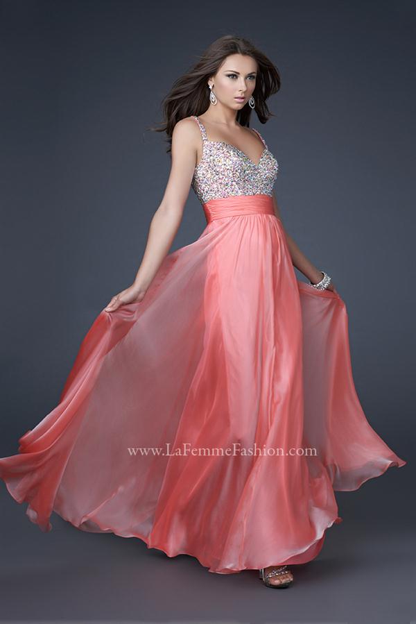 Vestidos de Fiesta de La Femme melon